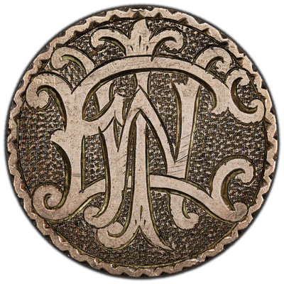 SOLD United States 1882 $1 Morgan Silver Dollar Love Token "E.W.I"
