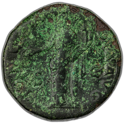 Ancient Rome Sabina 128-137 AD AE Sestertius Coin RIC #1026 28.27g 30mm