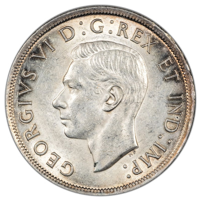 Canada 1938 $1 Silver Dollar Coin - Choice AU