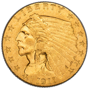 SOLD United States 1911 $2 1/2 Quarter Eagle Gold Coin