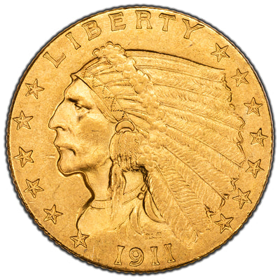 SOLD United States 1911 $2 1/2 Quarter Eagle Gold Coin