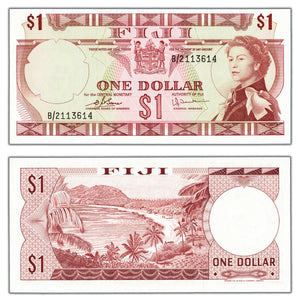 SOLD Fiji ND (1974) $1 One Dollar Note P #71b - Choice Uncirculated