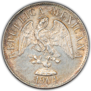 SOLD Mexico 1904 Culican H 20 Centavos Silver Coin KM #405