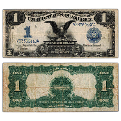 SOLD United States 1899 $1 One Dollar Silver Certificate Note - Tear