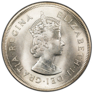 SOLD Bermuda 1959 One Crown Silver Coin KM #13 - BU