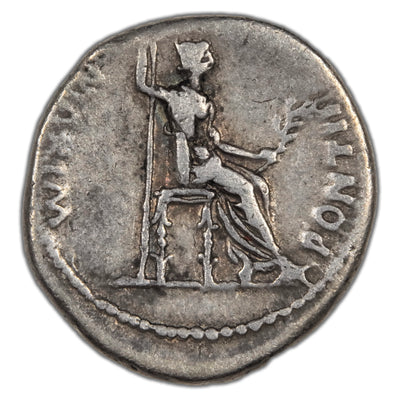 Ancient Rome AD 13-37 Tiberius AR Denarius "Tribute Penny" Coin RIC #30