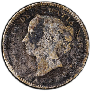 SOLD Canada 1883-H 10 Cents Dime Silver Coin - Corrosion