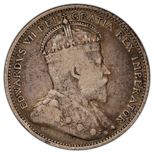 SOLD Canada 1903 25 Cents Quarter Silver Coin - Fine