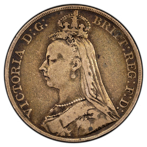 SOLD Great Britain 1891 Crown Silver Coin KM #765
