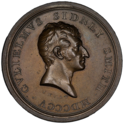 Great Britain 1805 Sidney Smith Promoted Medal 54mm Eimer 971