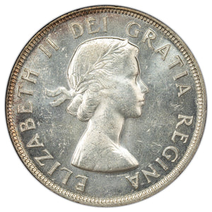 SOLD Canada 1954 Short Water Lines $1 Silver Dollar Coin - Uncirculated +