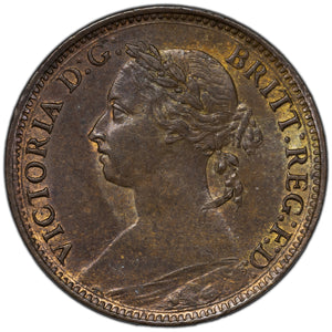 SOLD Great Britain 1885 Farthing Coin KM #753