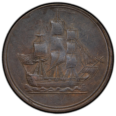 Lower Canada 1815 S.J & Co. Halfpenny Token LC-56B1