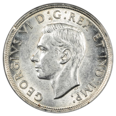 Canada 1938 $1 Silver Dollar Coin - Choice AU