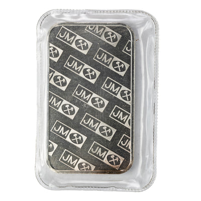 SOLD Johnson Matthey JM 2oz .999 Fine Silver Bar - JM Back Sealed