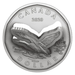 Canada 2020 $1 Flying Loon (R&D Lab) .9999 Fine Silver Coin (missing outer sleeve)