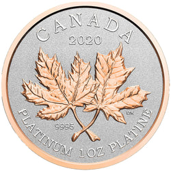 Canada 2020 $300 Maple Leaf Forever .9999 Pure Platinum Coin