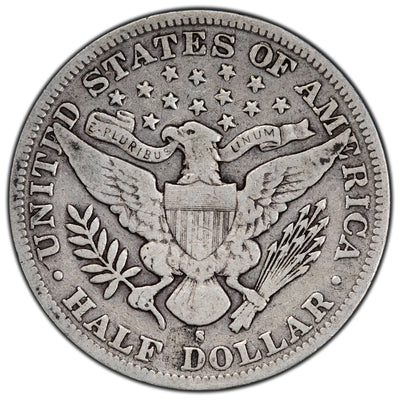 SOLD United States 1897-S 50 Cents Barber Half Dollar Silver Coin - Key Date Issue