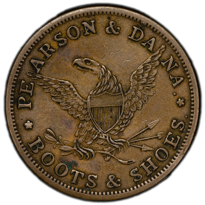 United States Hard Times Token - Pearson & Dana Chicago - Scratched