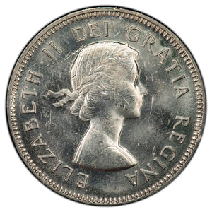 SOLD Canada 1964 Extra Waterline 5 Cents Nickel Coin - Uncirculated +