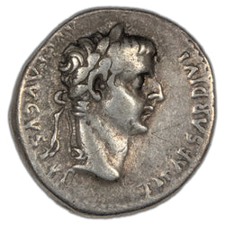 Ancient Rome AD 13-37 Tiberius AR Denarius "Tribute Penny" Coin RIC #30