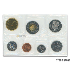 Canada 1998 Winnipeg 7-Coin PL Proof-Like Mint Coin Set - Plastic Only