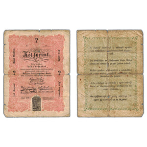 SOLD Hungary 1848 2 Two Forint Note P #S112 - Circulated (edge issues)