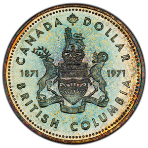 SOLD Canada 1971 $1 Silver Dollar Coin - Toned