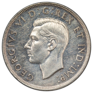 SOLD Canada 1946 $1 Silver Dollar Coin - Almost Uncirculated (cleaned)