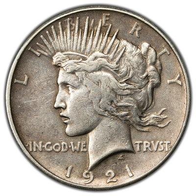 SOLD United States 1921 $1 Peace Dollar Silver Coin
