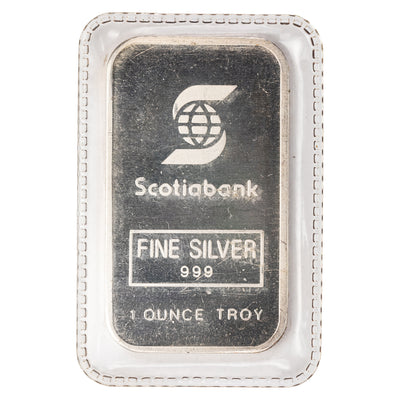 SOLD Engelhard Scotiabank 1oz .999 Fine Silver Bar - Sealed