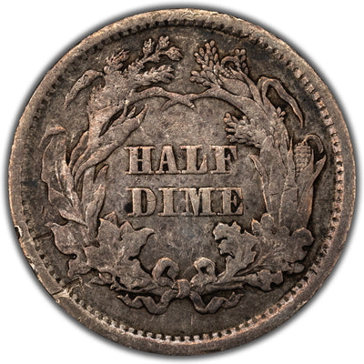 United States 1861 5 Cents Seated Liberty Half Dime