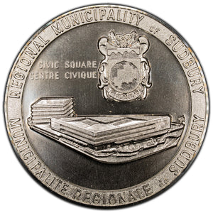 SOLD Canada Sudbury Civic Square Medal 76mm