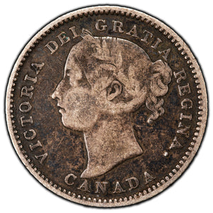 SOLD Canada 1892 10 Cents Dime Silver Coin - Fine