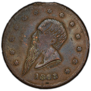SOLD United States 1863 Civil War Token - Gustavus Lindenmuller New York