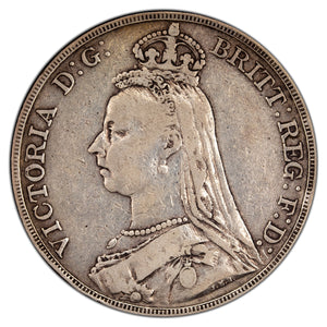 SOLD Great Britain 1888 Crown Silver Coin KM #765