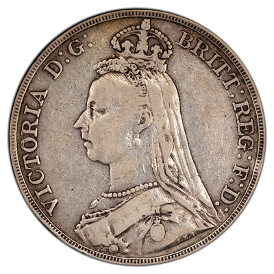 SOLD Great Britain 1888 Crown Silver Coin KM #765