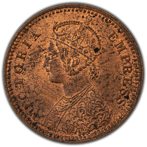 SOLD India 1895 1/12 Anna Coin KM #483