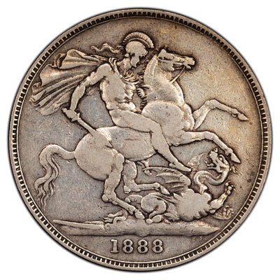 SOLD Great Britain 1888 Crown Silver Coin KM #765