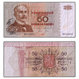 SOLD Finland 1977 50 Markkaa Note P #108a (66)