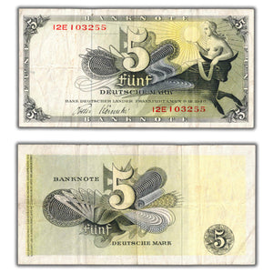 SOLD Germany Federal Republic 1948 5 Mark Note P #13i
