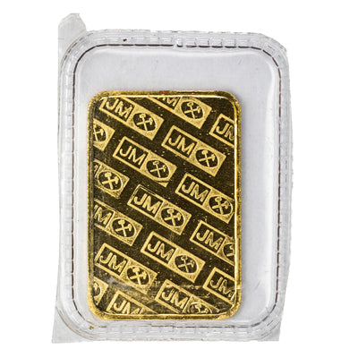 SOLD Johnson Matthey 2.5 Gram .9999 Gold Bar - Sealed Scarcer Weight