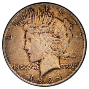 SOLD United States 1924 $1 Peace Dollar Silver Coin