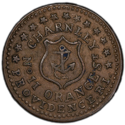 United States 1863 Civil War Token - Charnley Providence Rhode Island