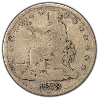 SOLD United States 1878 $1 Trade Dollar Silver Coin - Filler