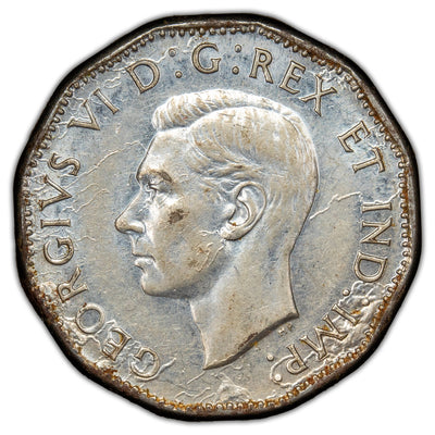 Canada 1944 5 Cents Nickel Coin - Plating Bubbles