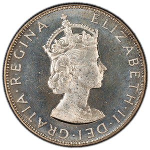 SOLD Bermuda 1964 1 One Crown Silver Coin - BU PL Surfaces