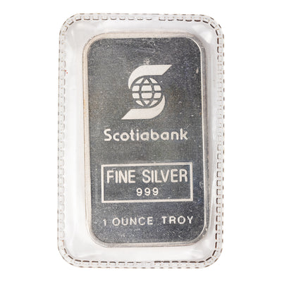 SOLD Engelhard Scotiabank 1oz .999 Fine Silver Bar - Sealed