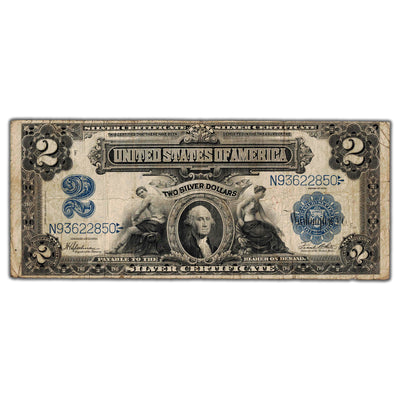 SOLD United States 1899 $2 Two Dollars Silver Certificate Note