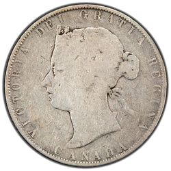 Canada 1870 L.C.W 50 Cents Half Dollar Silver Coin - Filler